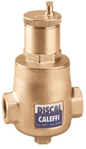 Caleffi Oddeľovač vzduchu Discal 5/4" horizontálne rúrky