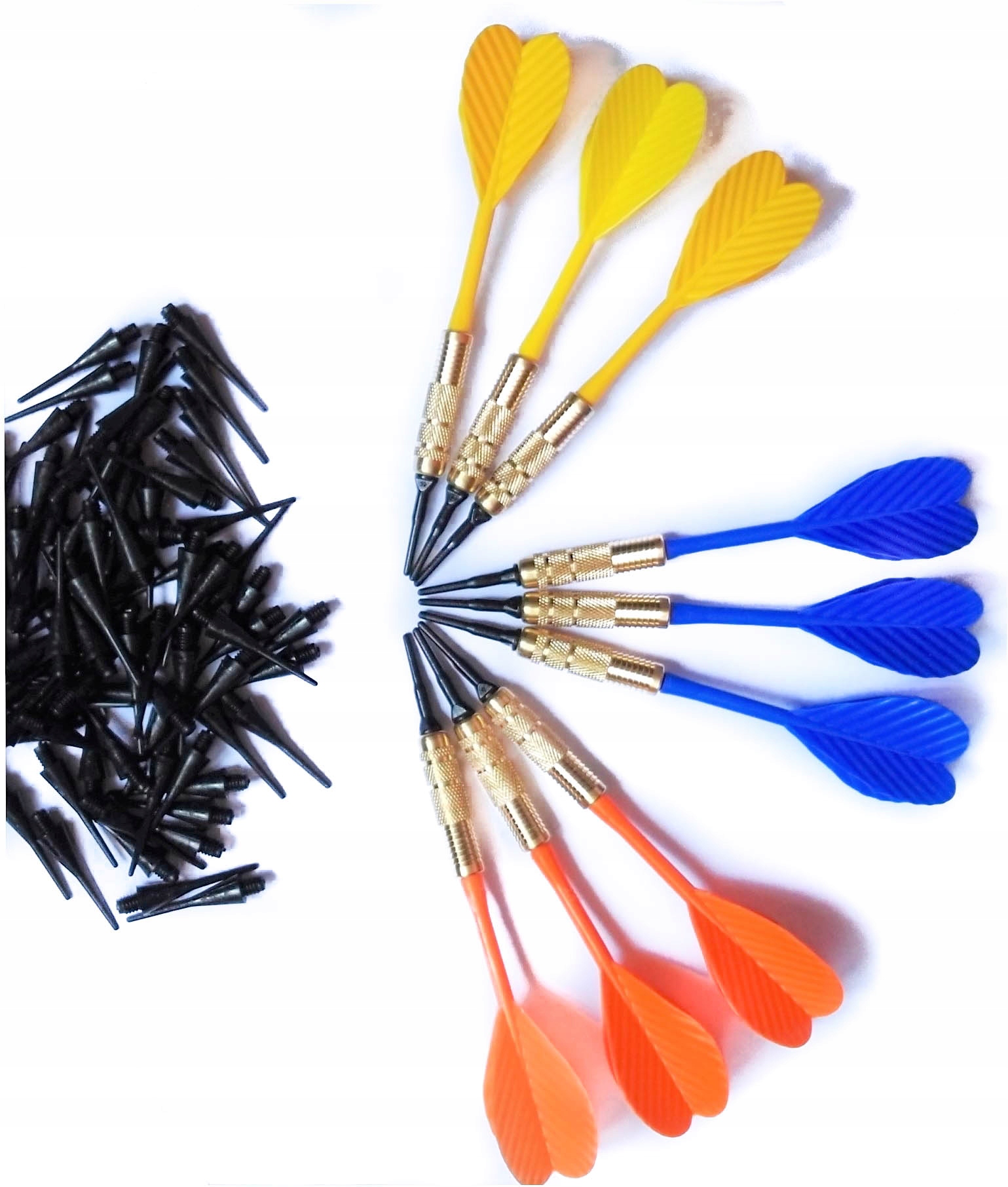 КОМПЛЕКТ ДАРТС ДРОТИКИ ДЛЯ ДАРТСА 9 ШТ+ 100 Стрел !!