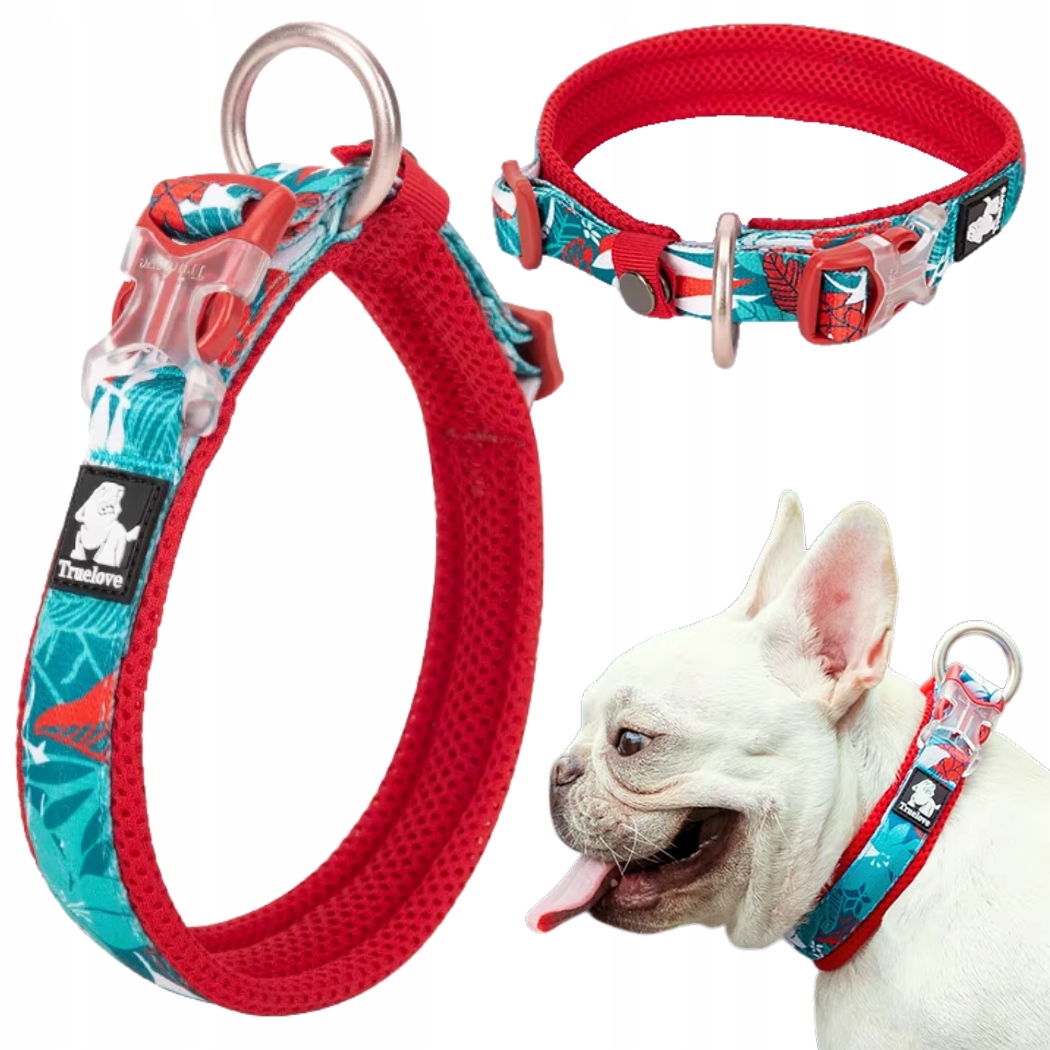 Levně Obojek Pro Psa Lehký, Pevný Truelove Tropical Tyrkysový Xxs