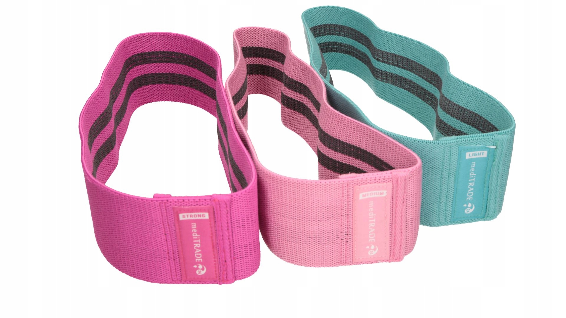 3 GUMY TAŚMY OPOROWE MATERIAŁOWE HIP BAND NICI SILIKONOWE ZESTAW DO ĆWICZEŃ Rodzaj taśma