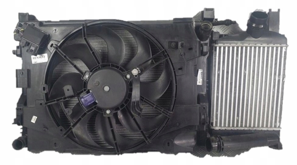 CLIO IV CAPTUR I WENTYLATOR CHŁODNICA CHŁODNICE INTERCOOLER WODY KOMPLET