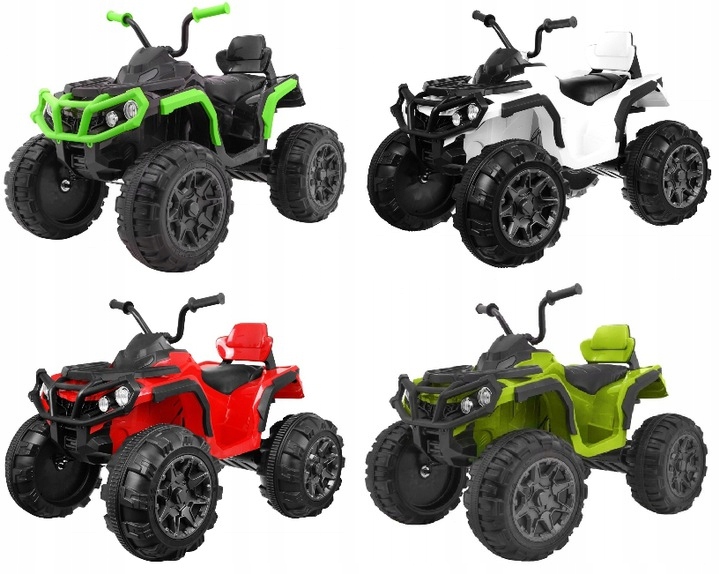 DUŻY MOCNY QUAD kład koła EVA światła LED PILOT Wiek dziecka 3 lata +