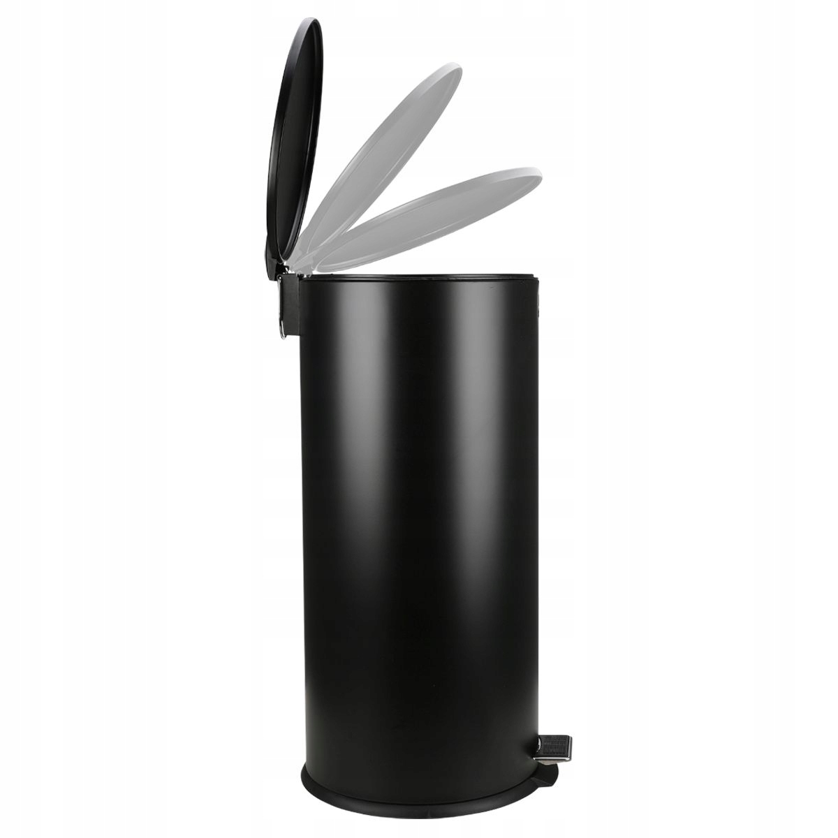 Čierny odpadkový kôš do kuchyne 30 L, jednokomorový, voľne stojaci