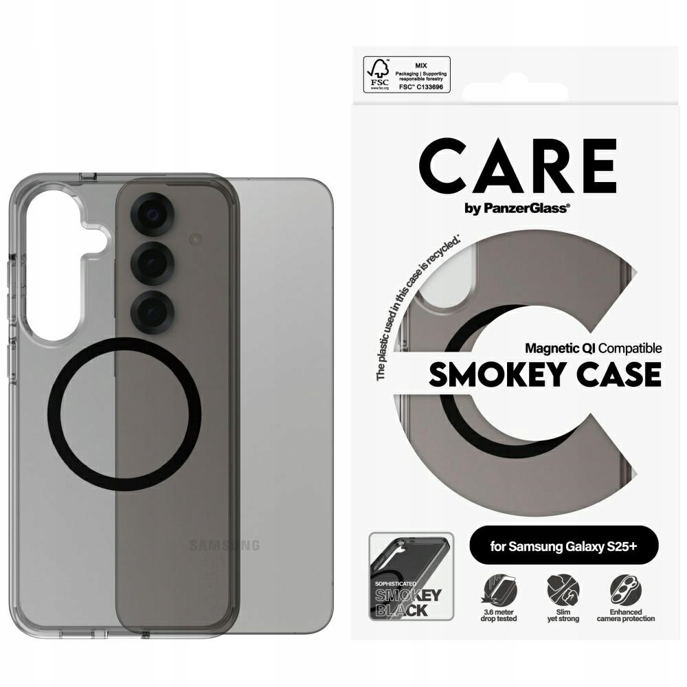 Care by PanzerGlass Flagship Urban Combat Black Qi Pouzdro pro Samsung Galaxy