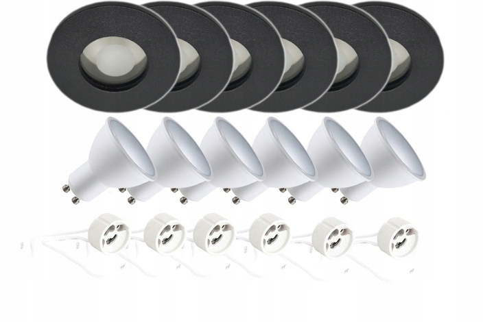 

6x Oprawa Hermetyczna IP44 +GU10 Led Do Podbitki