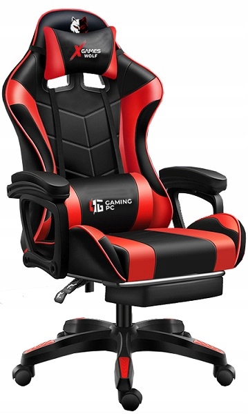

Fotel Gamingowy Pro Gracza Obrotowy Masaż