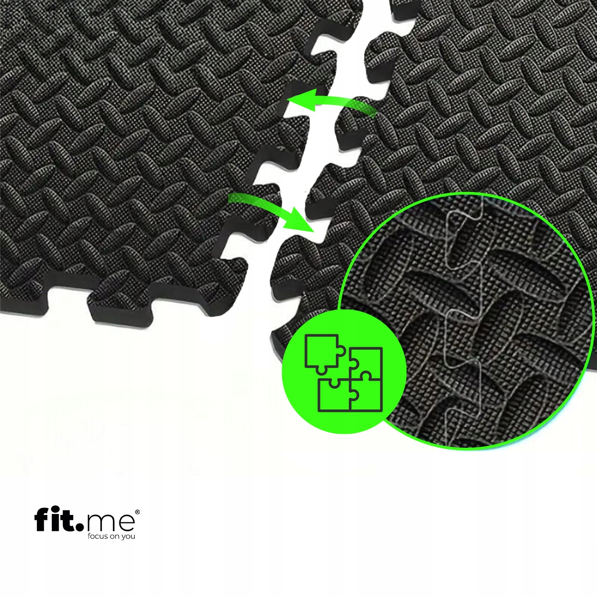 MATA PUZZLE POD SPRZĘT DO ĆWICZEŃ 6 SZT 2.16m2 XXL OCHRONNA PODŁOGA SIŁOWNI Marka Fit.Me