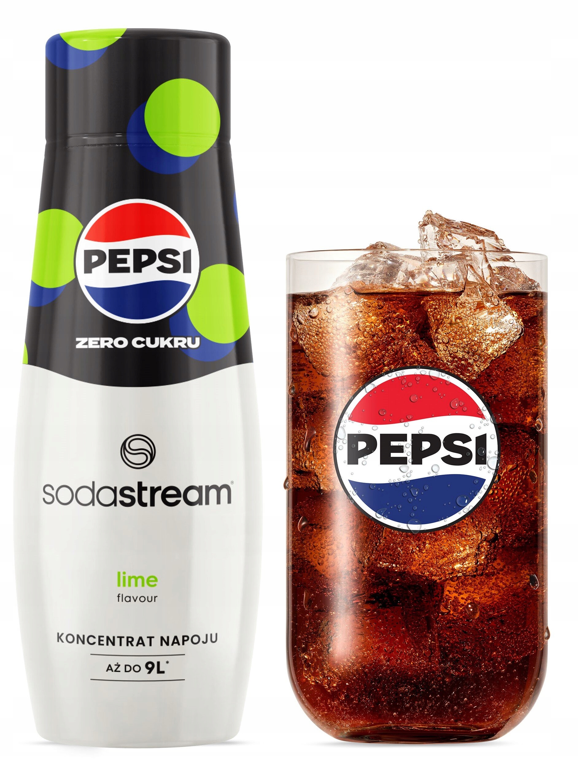 Syropy do saturatora SODASTREAM 6x Pepsi Max Lime bez cukru Marka SodaStream