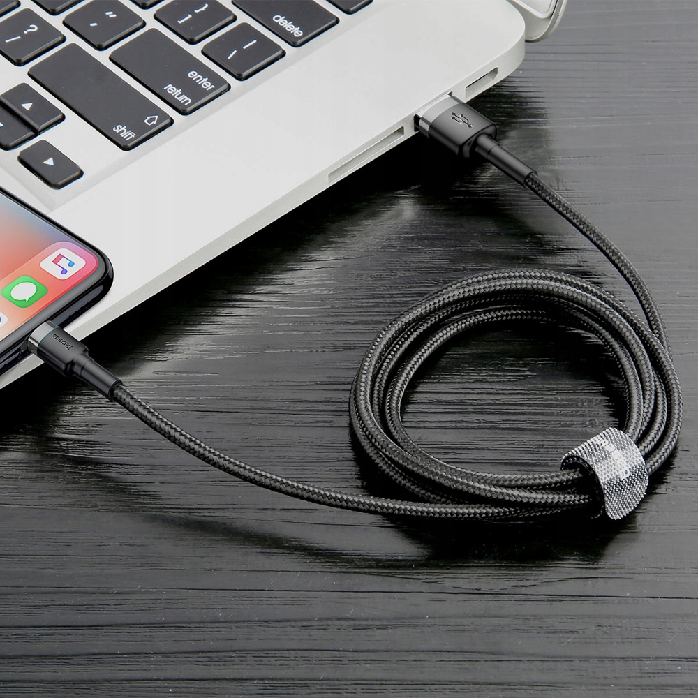 BASEUS кабель шнур 1 м для IPHONE 14 13 12 PRO USB разъемы - Apple Lightning