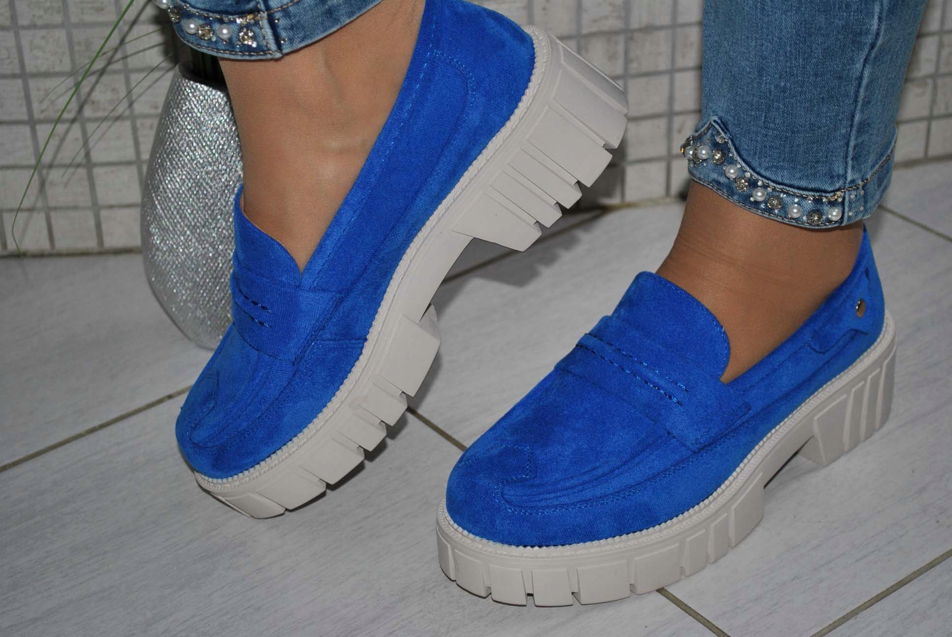 WYGODNE ELEGANCKIE MOKASYNY BUTY DAMSKIE PÓŁBUTY CZÓŁENKA CUDNE Wzór dominujący inny wzór