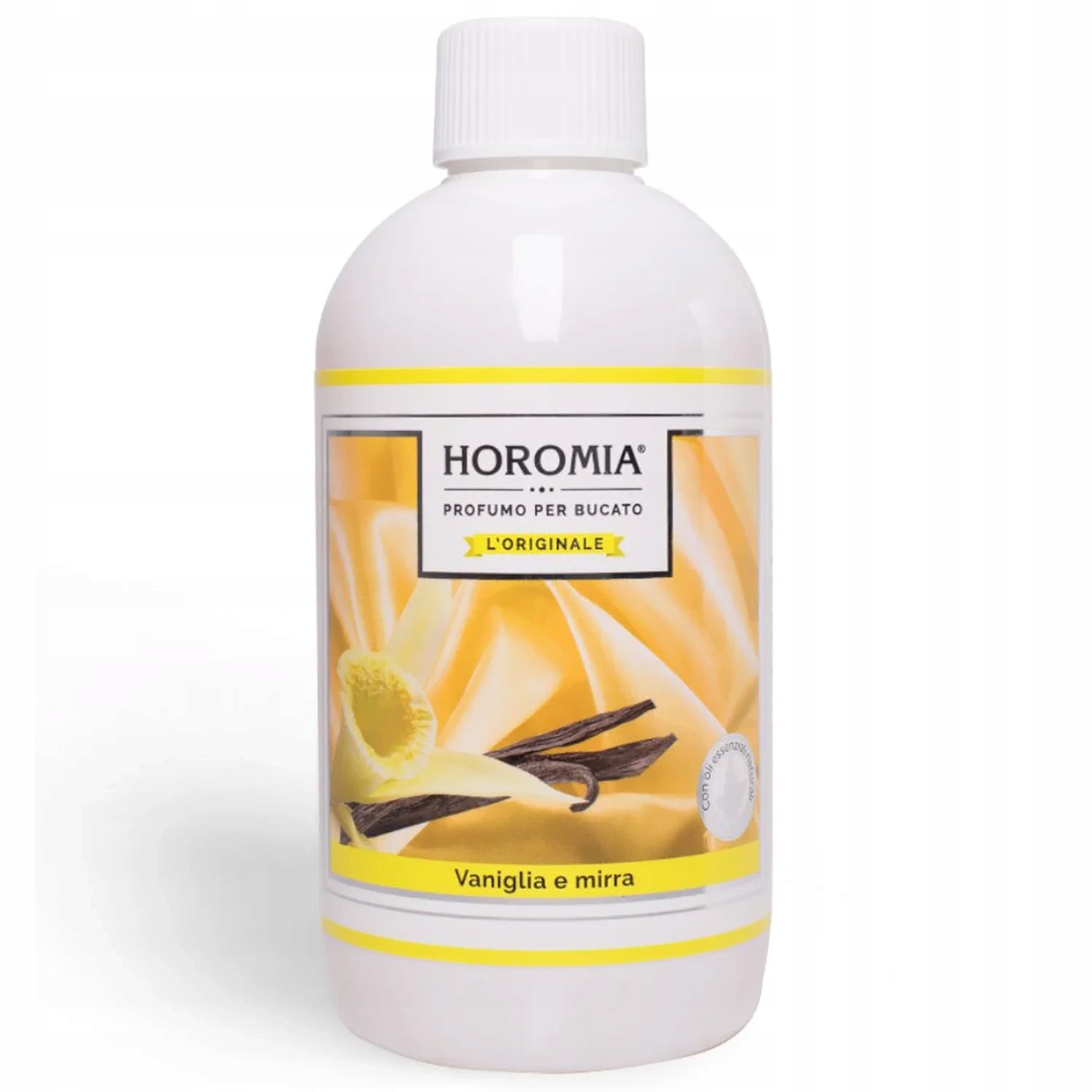 Levně Italský parfém na praní tkanin vanilka skořice Vaniglia Mirra Horomia 500ml