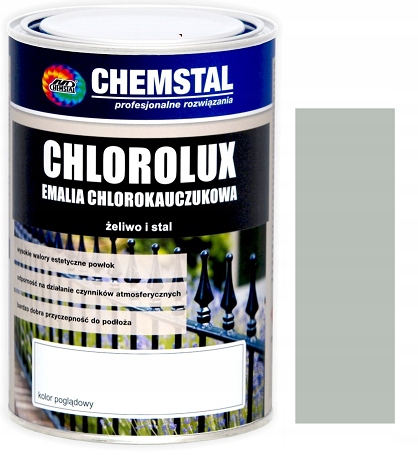 Emalia chlorokauczukowa CHLOROLUX10L POPIELATY7038