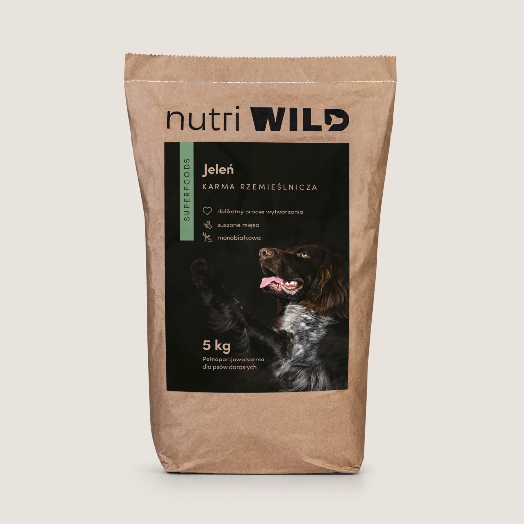 Nutri Wild Pełnoporcjowa sucha karma Jeleń Superfoods 5kg