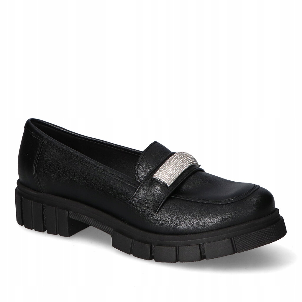 Mokasíny Kamex-But Shine Černé lico 37