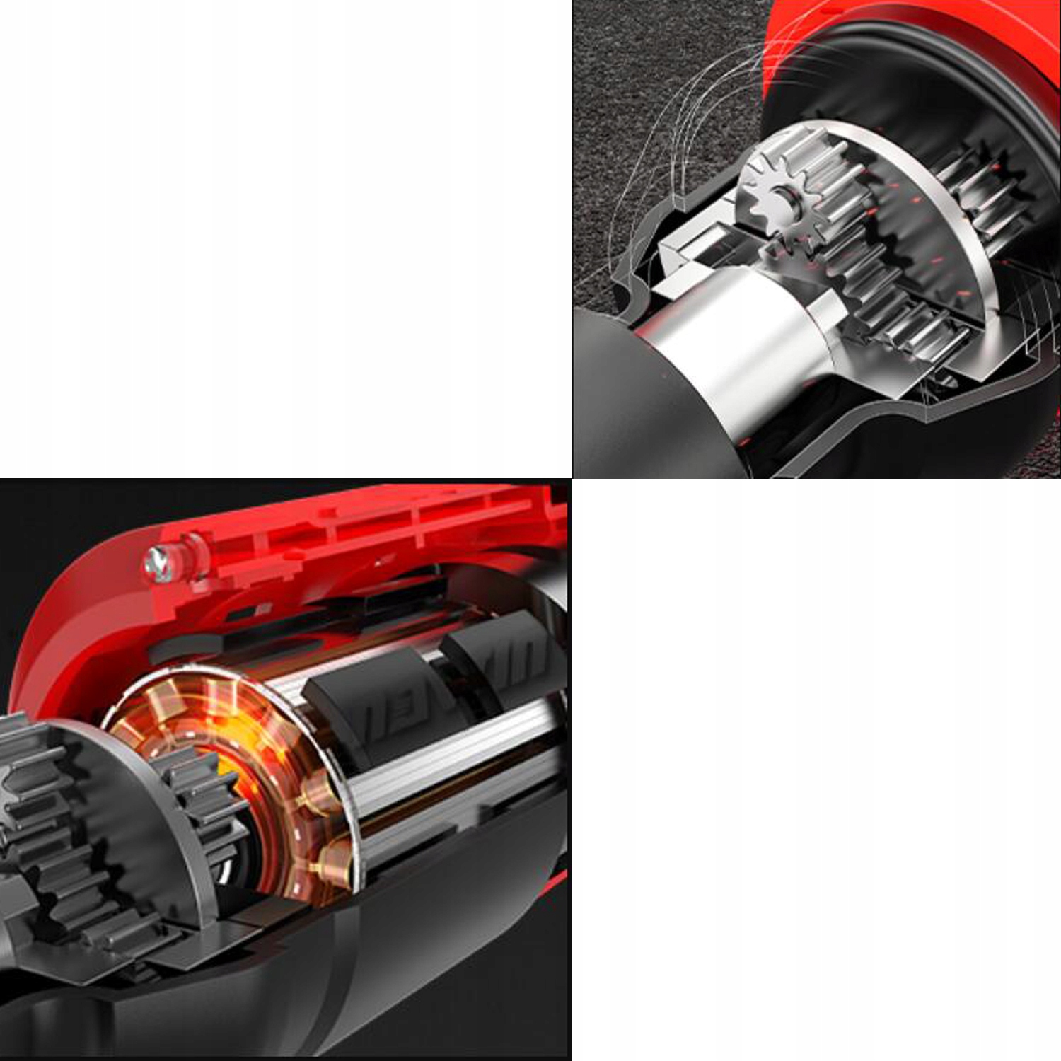 KLUCZ ELEKTRYCZNY GRZECHOTKA UDAROWA BEZSZCZOTKOWA DO KÓŁ 12V 65NM 3/8'' Prędkość obrotowa 230 obr./min