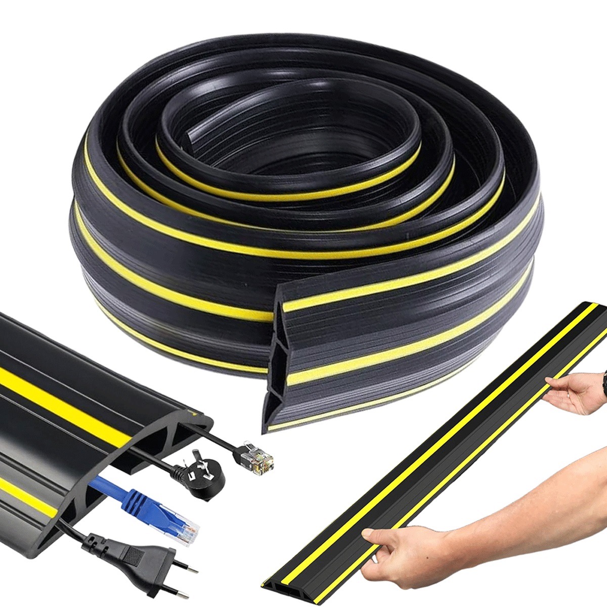 Pvc krytka kabelů 3 Kanály odolná vůči počasí pro venkovní akce