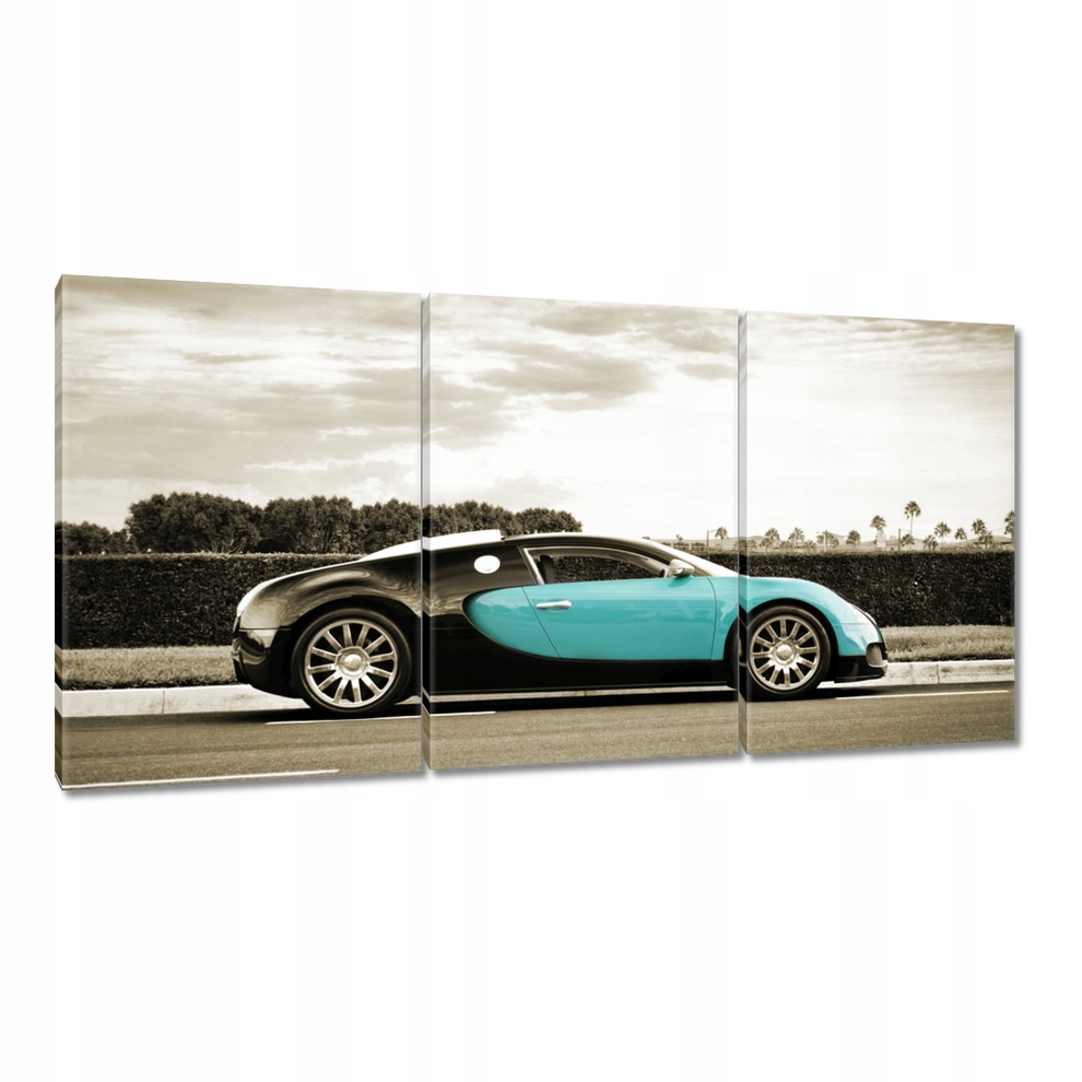 

Obrazy 120x60 Turkusowe Bugatti Auto