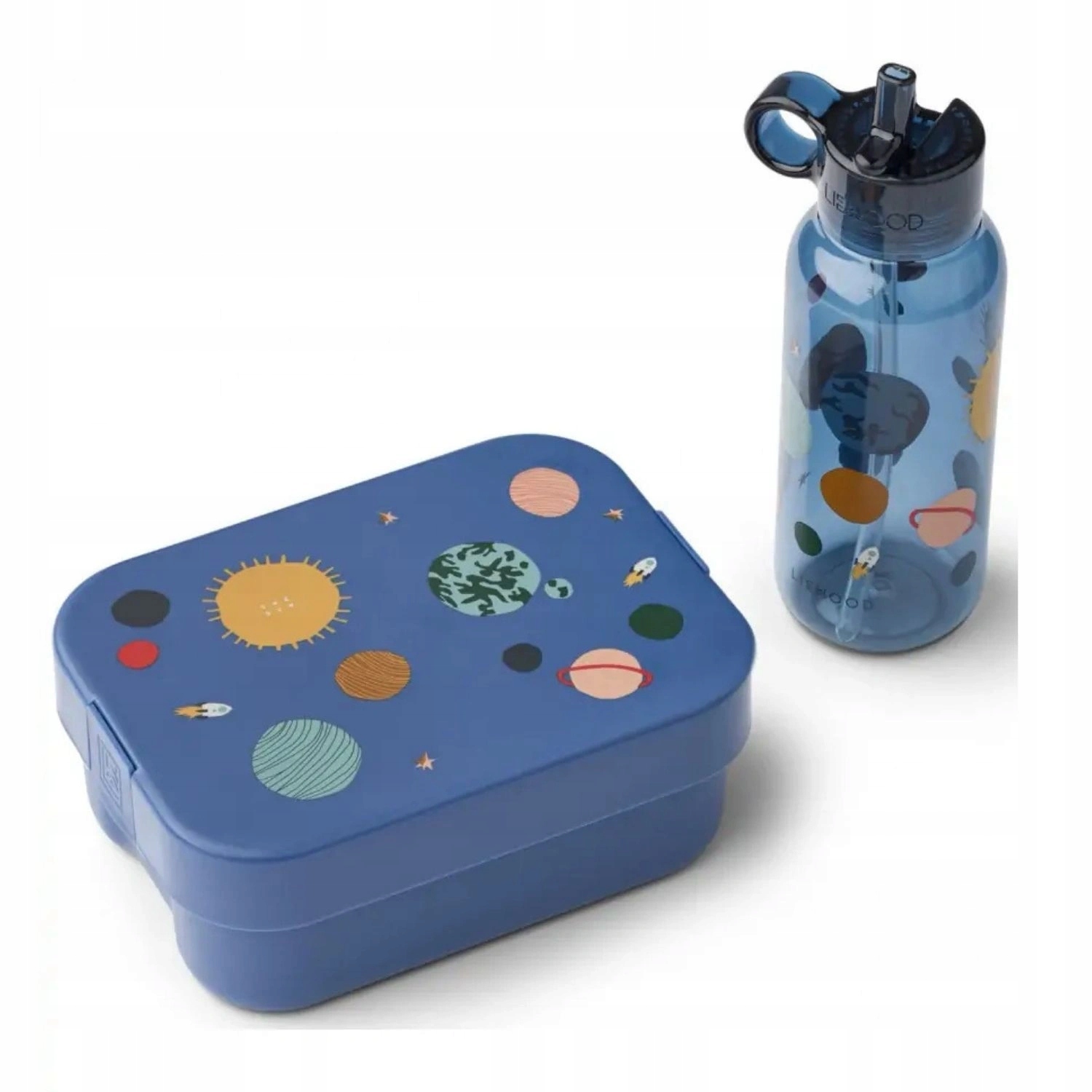 Obědový set Liewood Chelsey lunchbox nádoba láhev modrá