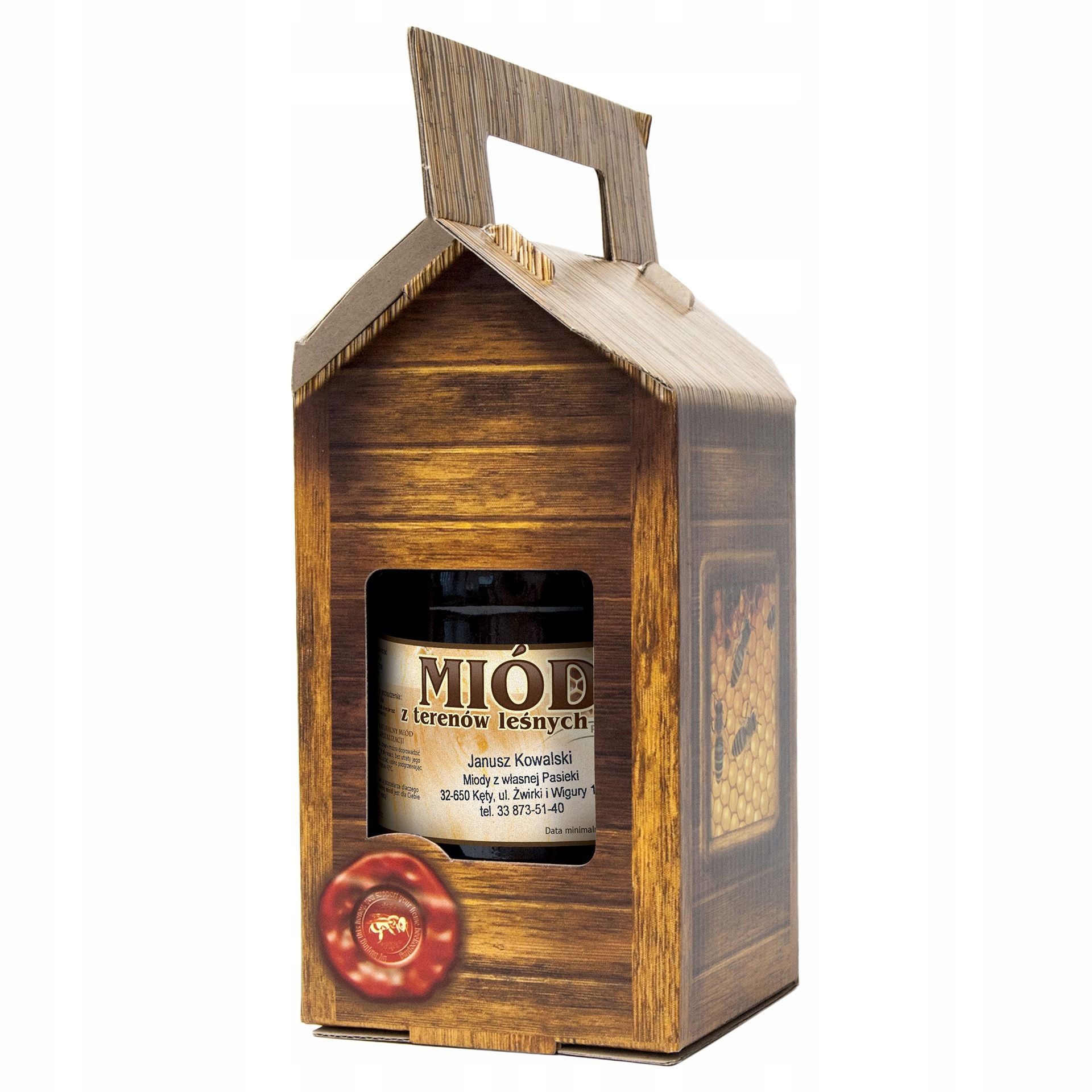 

Pudełko Ozdobne na 1 słoik 900ml (10szt) P1C