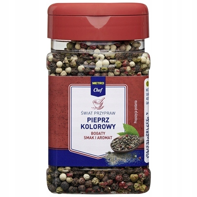 Metro Chef Pepř barevný velké balení Sklenička 150 g