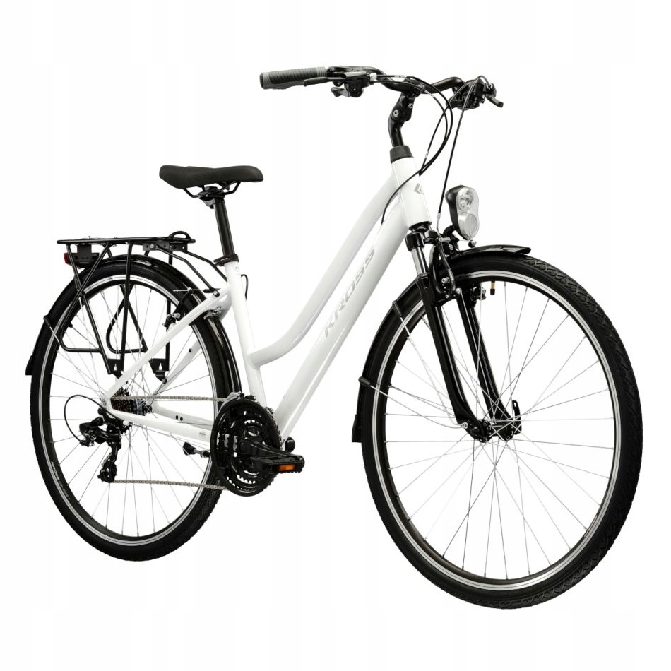 Rower trekkingowy Kross Trans 1.0 rama 17 cali koło 28 " biały model 2026