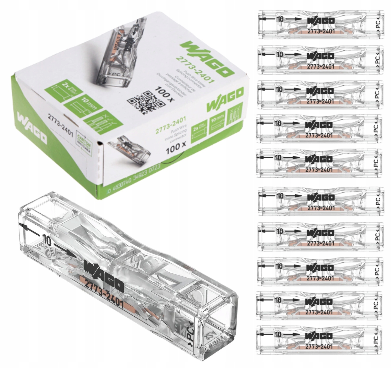 Wago 2773-2401 Szybkozłączka 2X4 Przelotowa Przelotowa 50 Sztuk