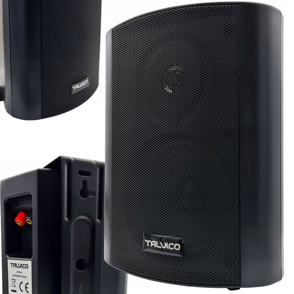 reproduktor TW501 pro domácí fitness bar černý Talvico 8 ohm 50W