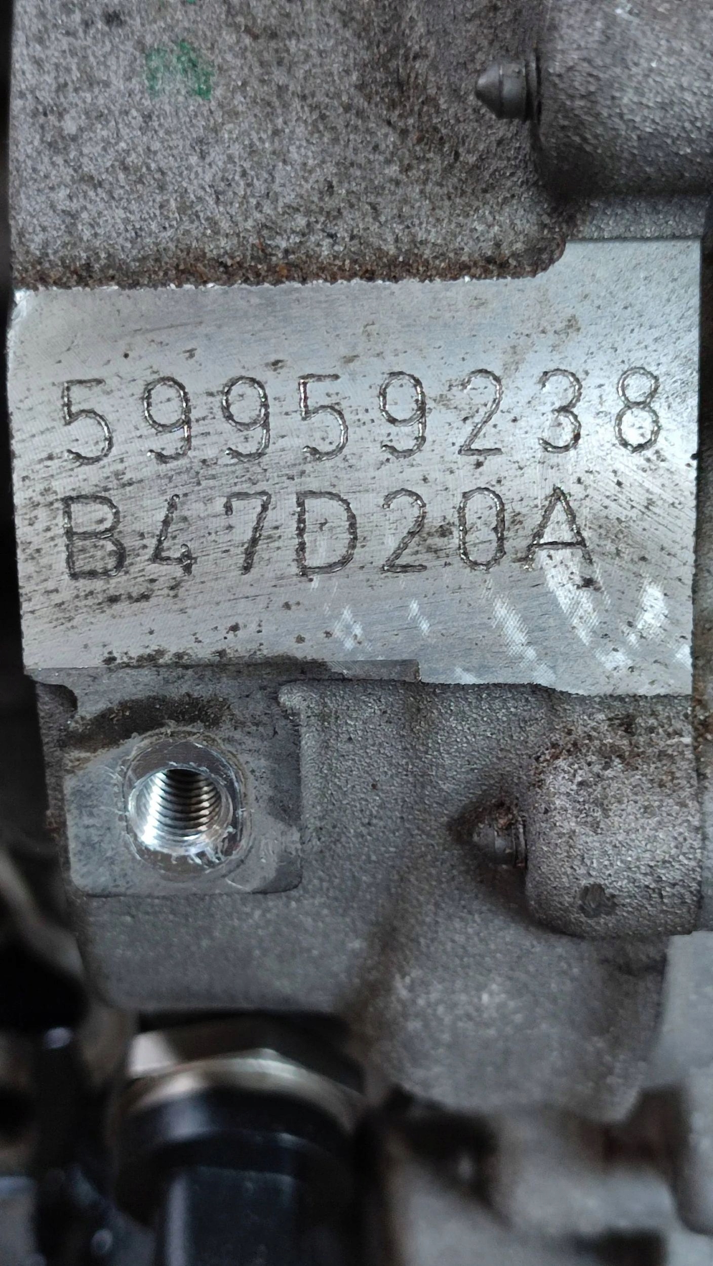 BMW X3 F25 2015 engine B47D20A