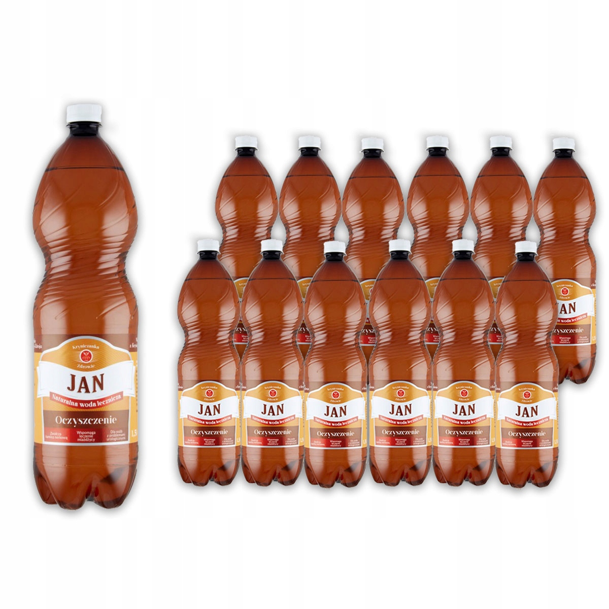 Jan Naturalna woda oczyszczenie 1,5 l x 12 sztuk