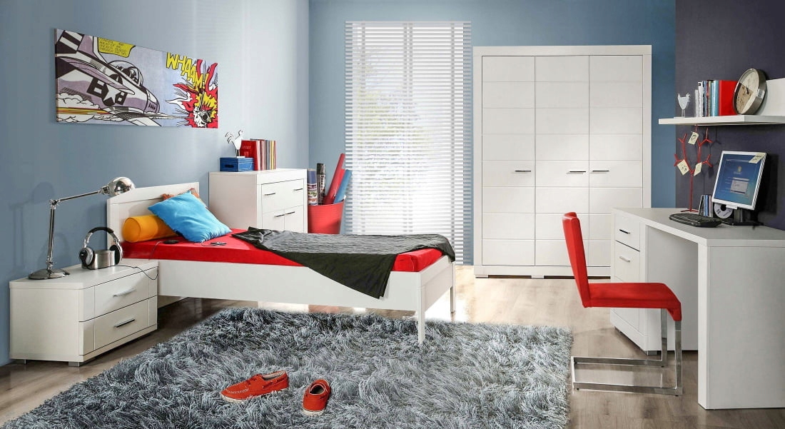 Szafka Nocna Biała do Sypialni Snow SNWK02 Forte Marka Forte