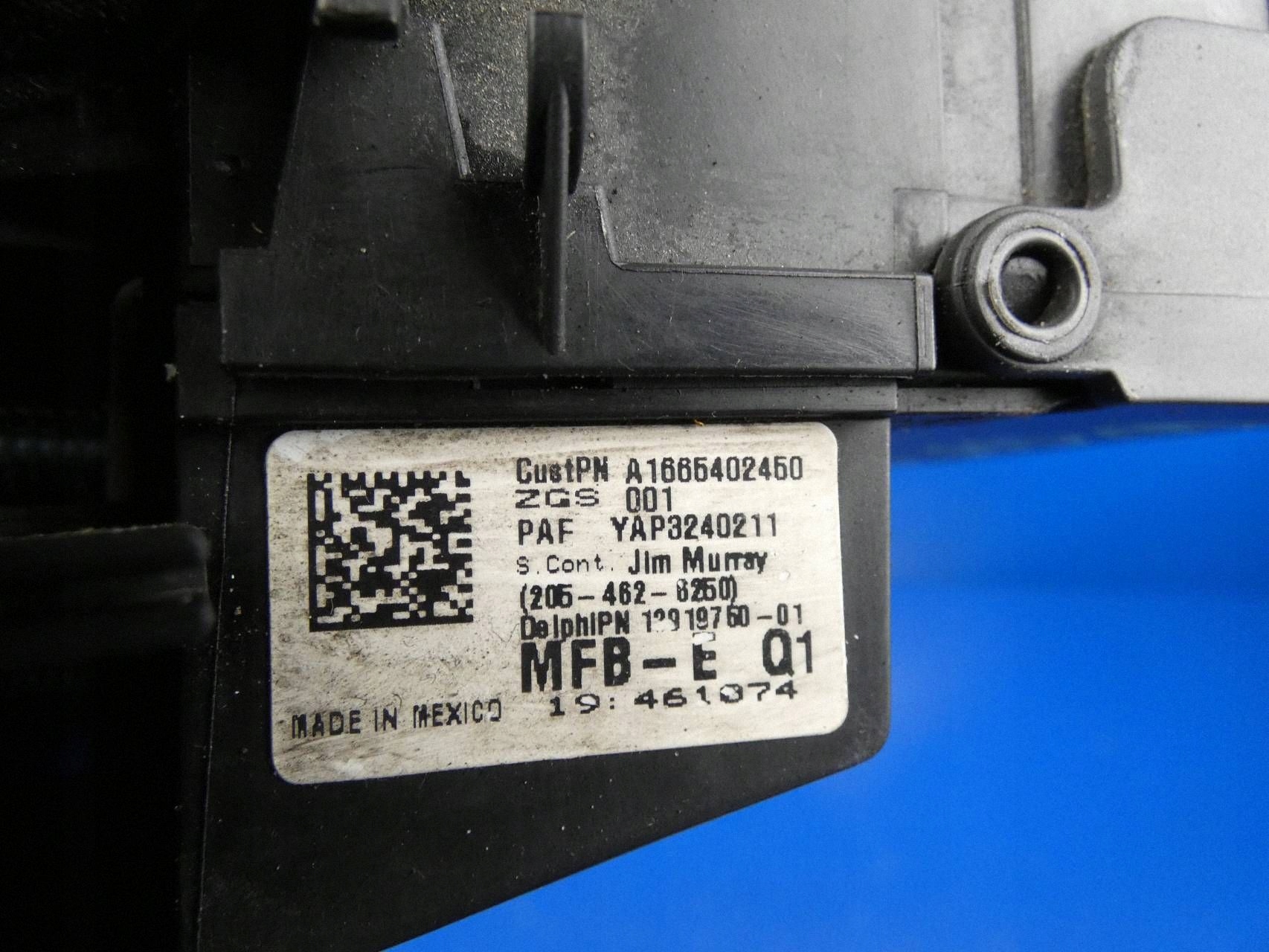 MERCEDES ML W166 GLE pyrotechnic clamp compartment of fuses module plus