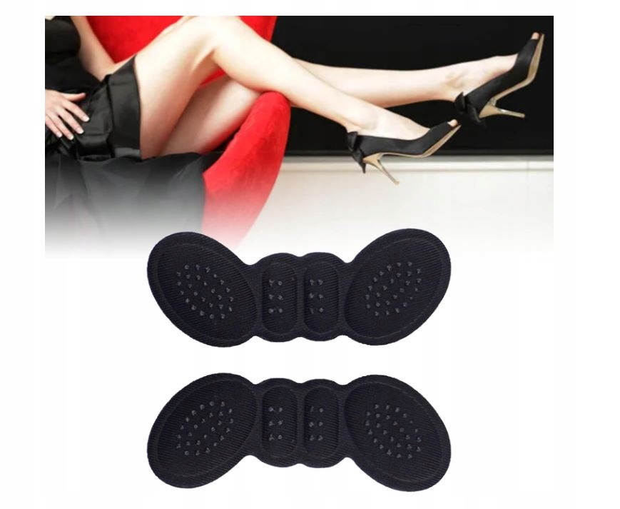 PIANKOWE ZAPIĘTKI DO BUTÓW SPORTOWYCH SZPILEK WKŁADKI NA OTARCIA CZARNY Marka inna