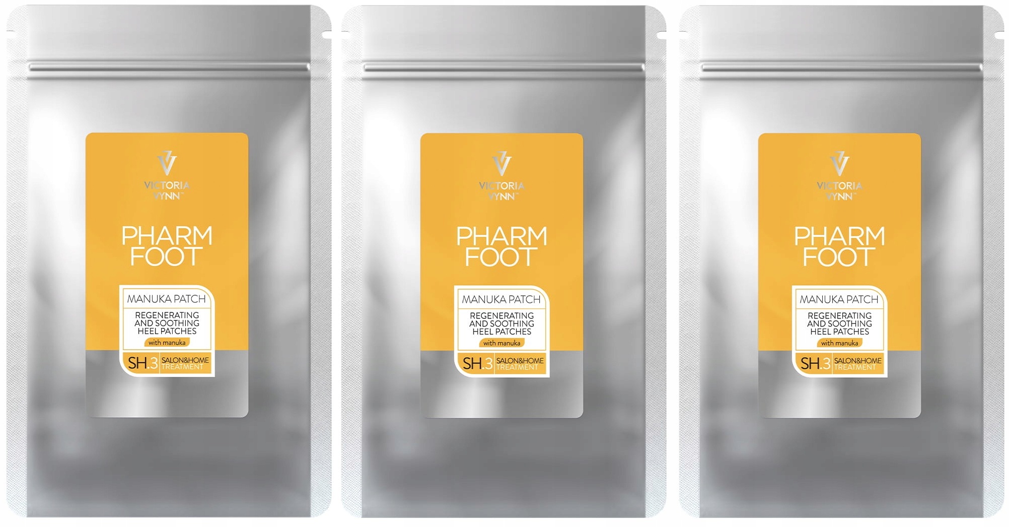 3 x Pharm Foot Manuka Patch Regenerační a zklidňující náplasti na paty 20 kusů