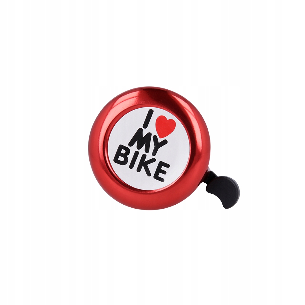 

Dzwonek do roweru I love my bike czerwony 5,5 cm