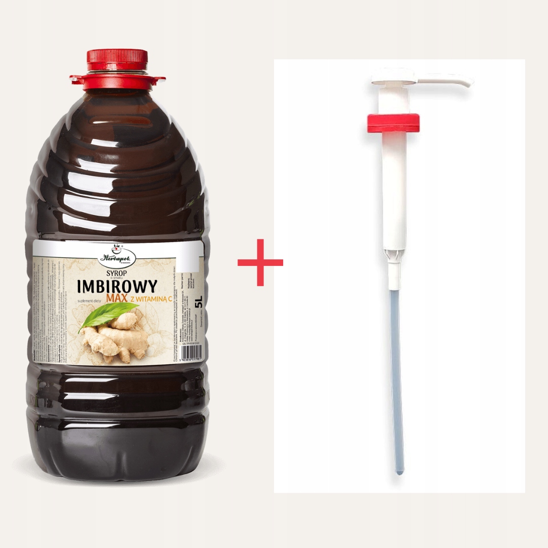 Syrop Imbirowy 5L Herbapol z Pompką