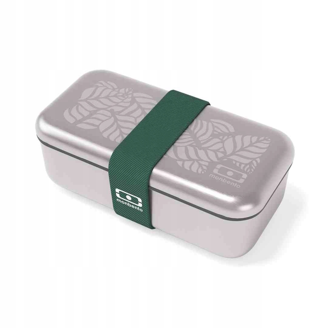Lunchbox oceľový Monbento Sense 70324001 700 ml Jungle šedý vzduchotesný