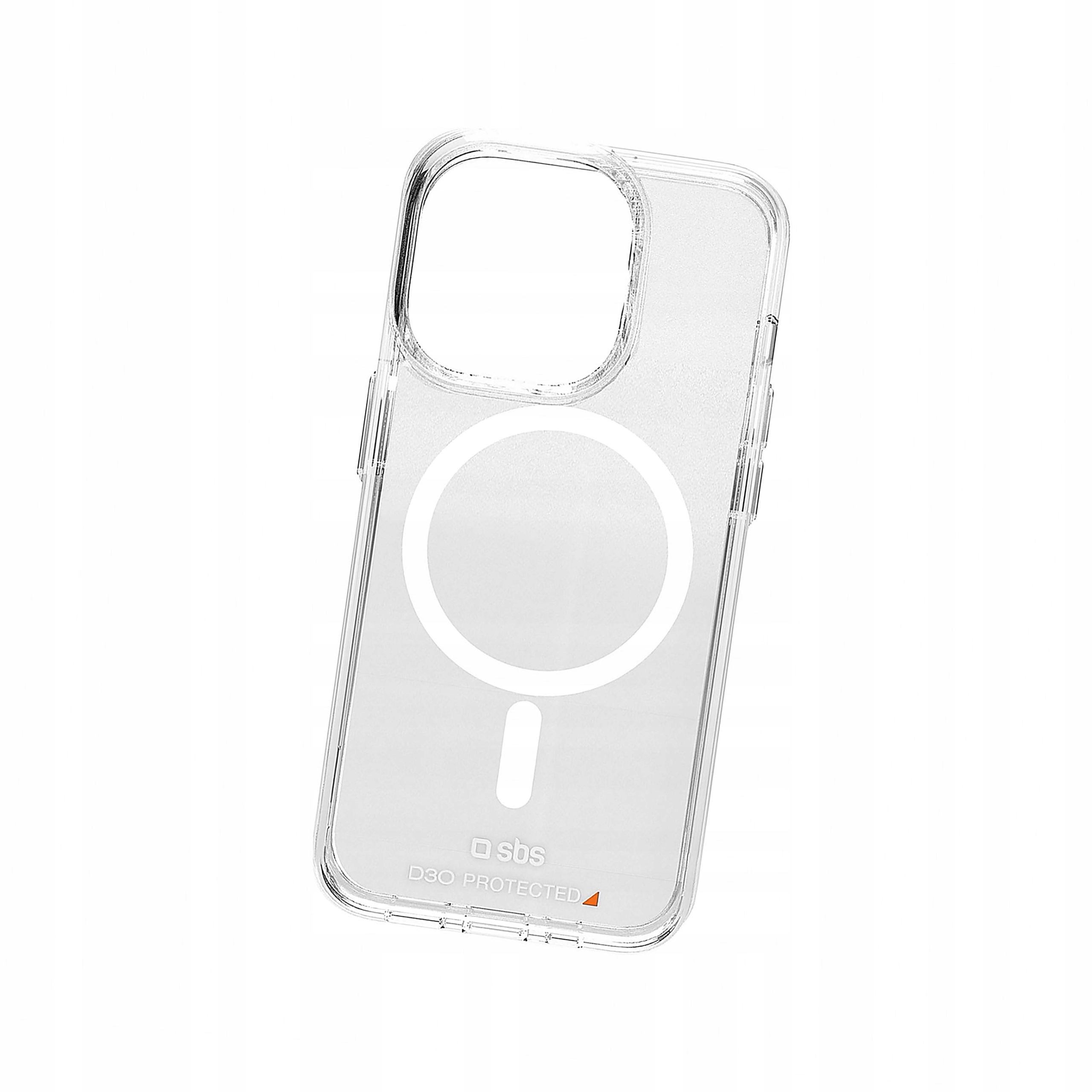 Plecki Etui Sbs D3O MagSafe do iPhone 15 Pro przezroczyste