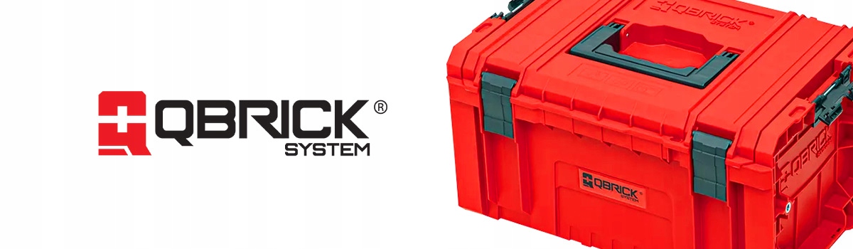 SKRZYNKA NARZĘDZIOWA Qbrick System PRO Toolbox 2.0 Red Ultra HD Custom Szerokość produktu 32 cm