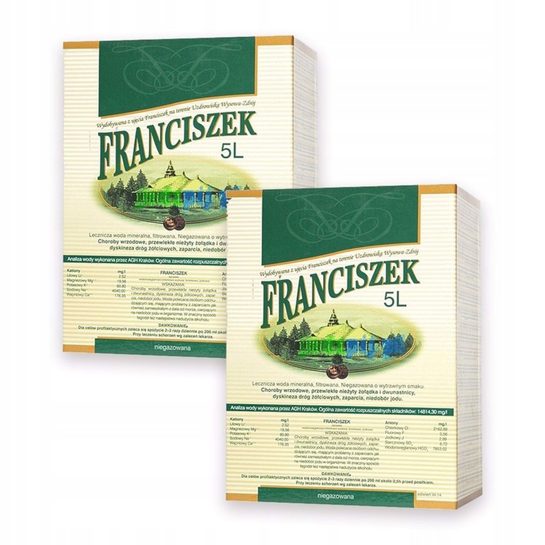 Levně Léčivá minerální voda František 5 l x 2 kusů