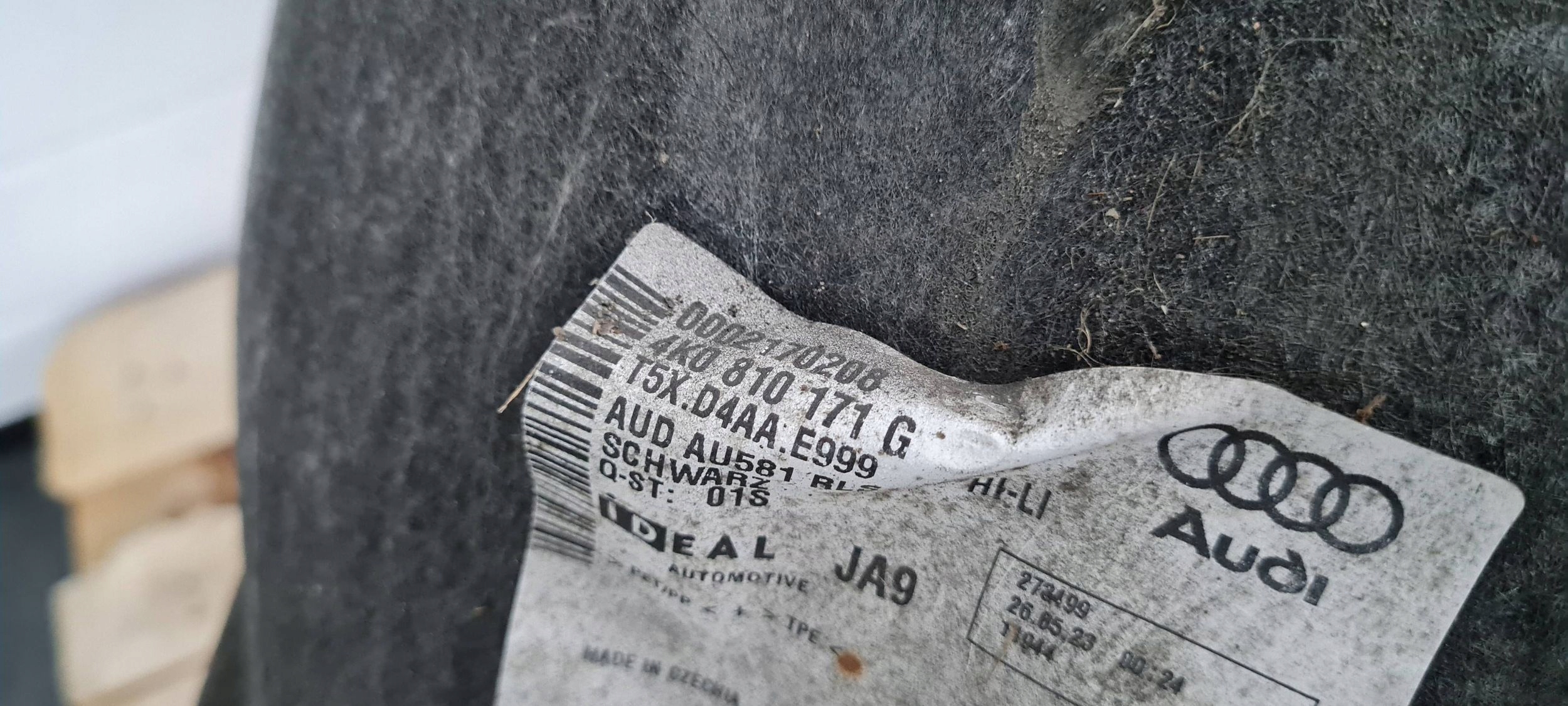 A6 C8 4K S6 sedan mudguard MATERIAL left left rear part ORG 23R 4K0810171G