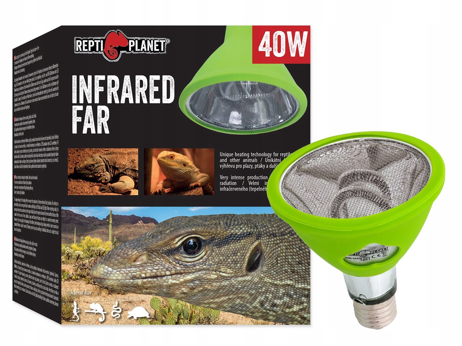 Levně Topná žárovka Infrared Far 50W topný zářič do terária Repti Pl