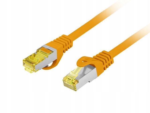 Lanberg Patchcord kat.6a s/ftp lszh cu 1m pomarańczowy fluke passed