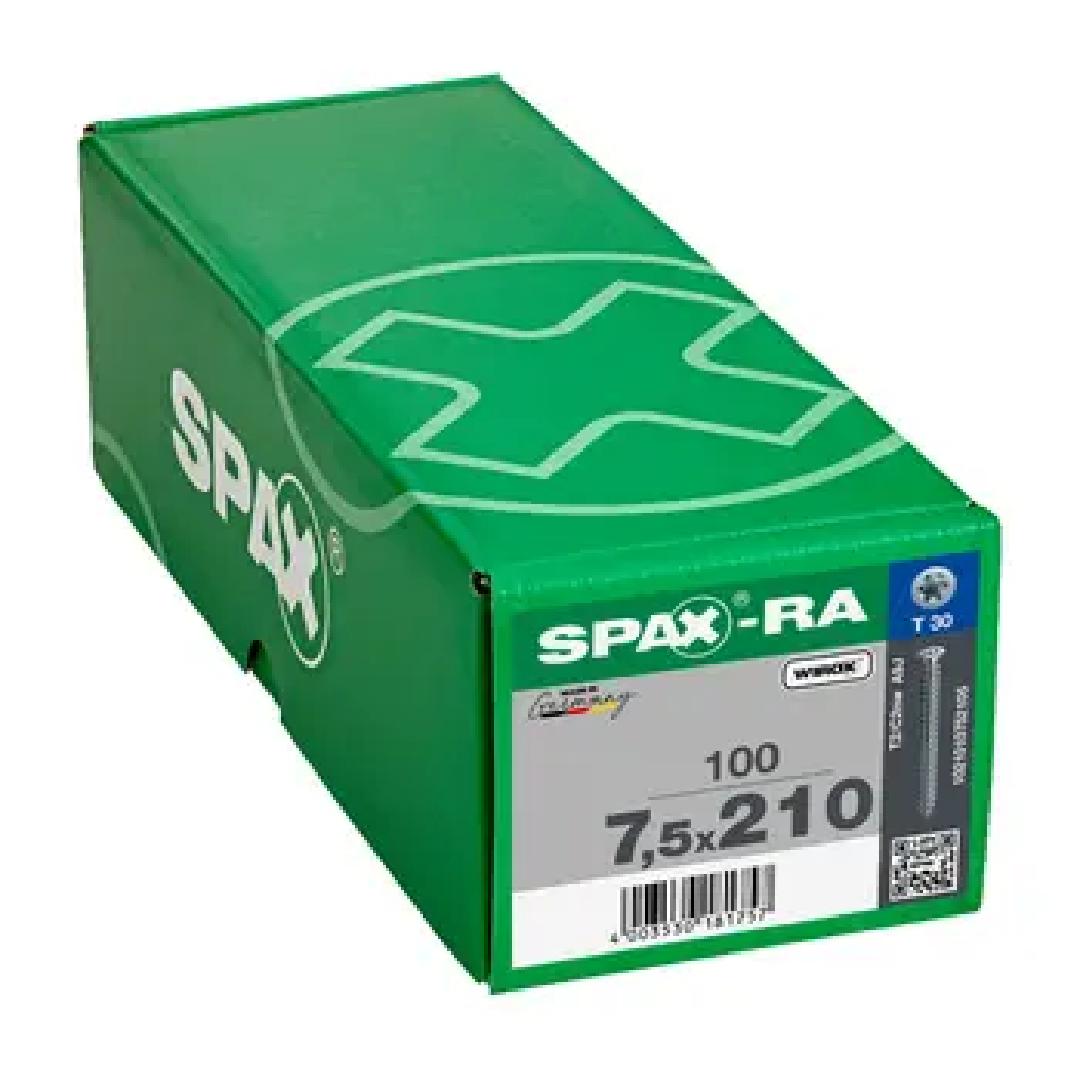 Rámová kotva 7,5x210 mm, kuželová hlava pro truhlářství, Pvc, trámy Spax 100 ks