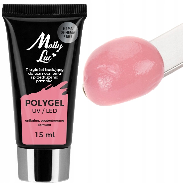 

Polygel akrylożel MollyLac budujący Peony 15ml