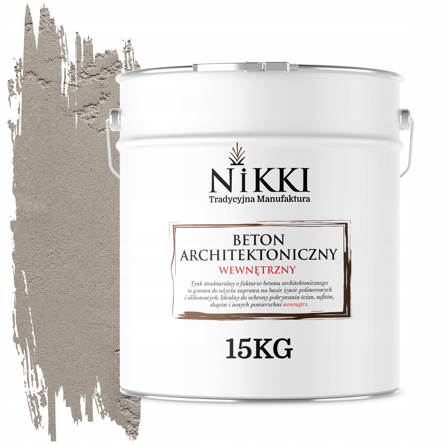 Architektonický dekoratívny betón vnútorný 10 m2 15 kg sivý svetlý F264