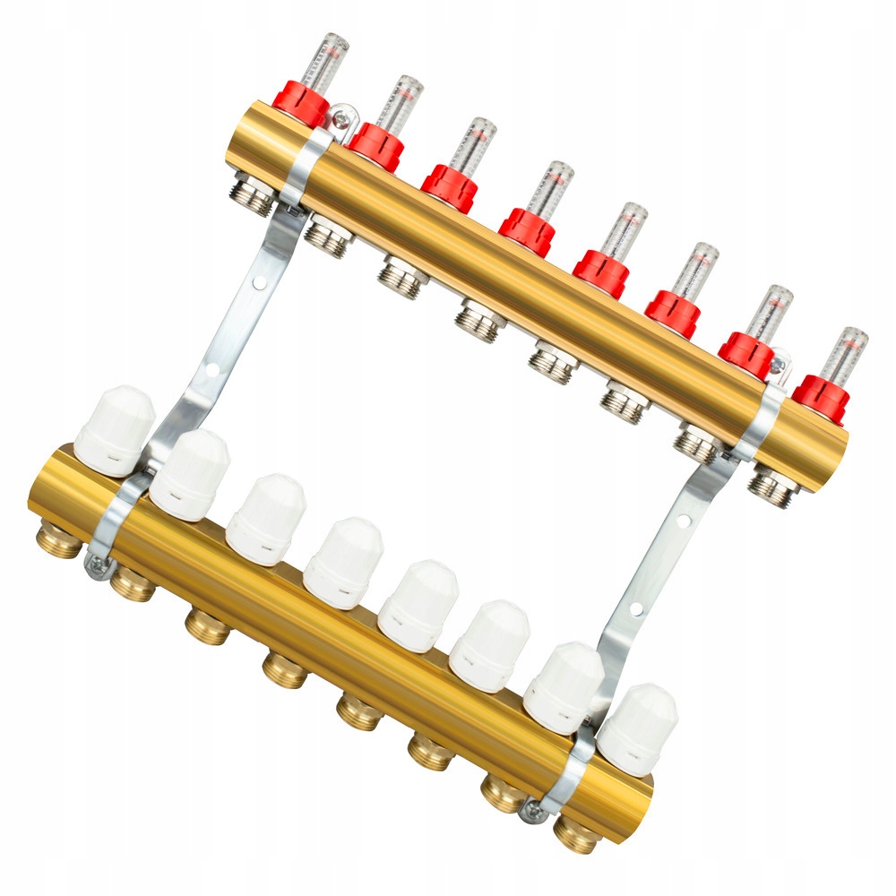 8 okruhový kolektor podlahového vytápění