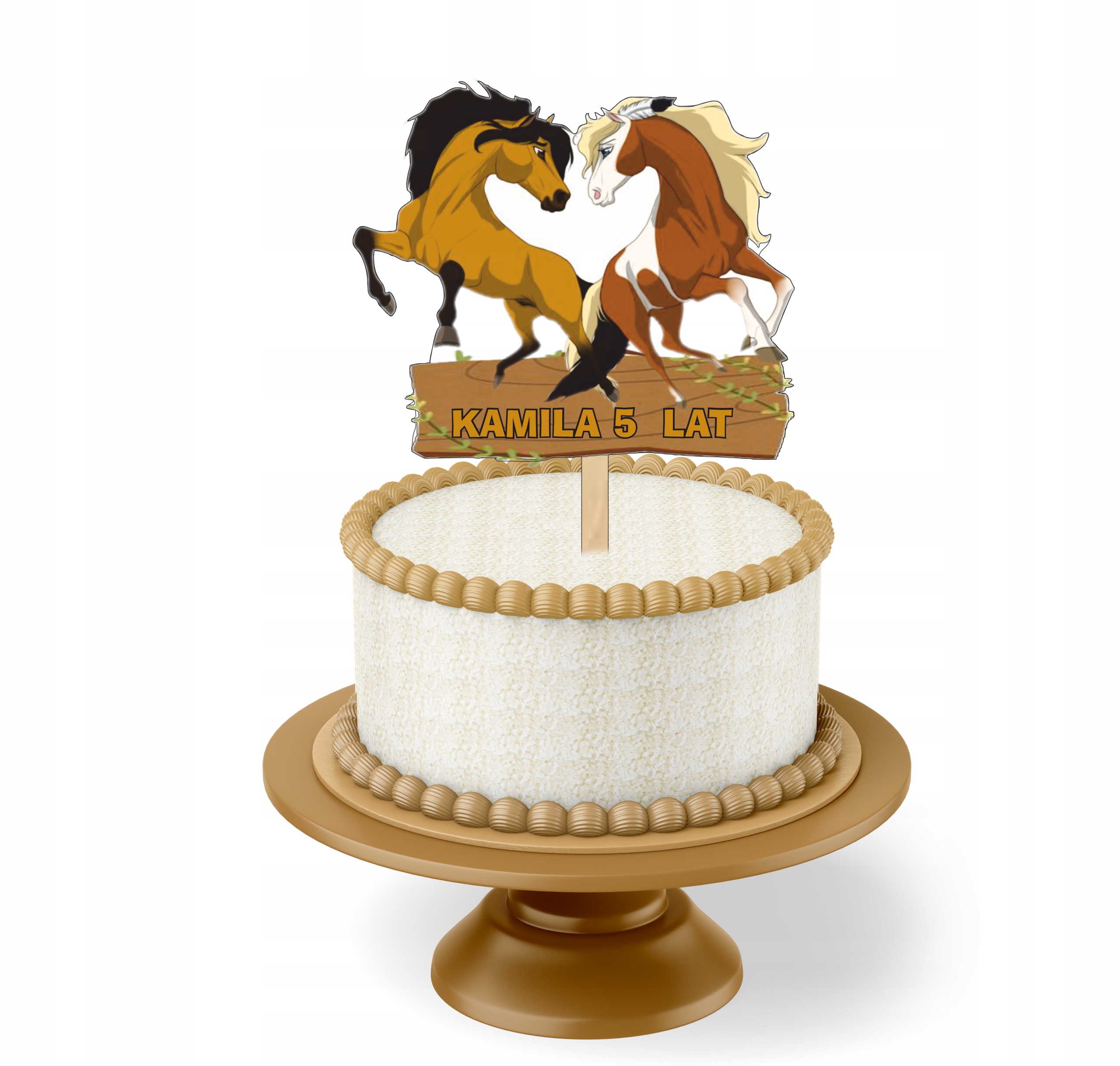 

Topper Kolorowy Mustang Duch Wolności+imie