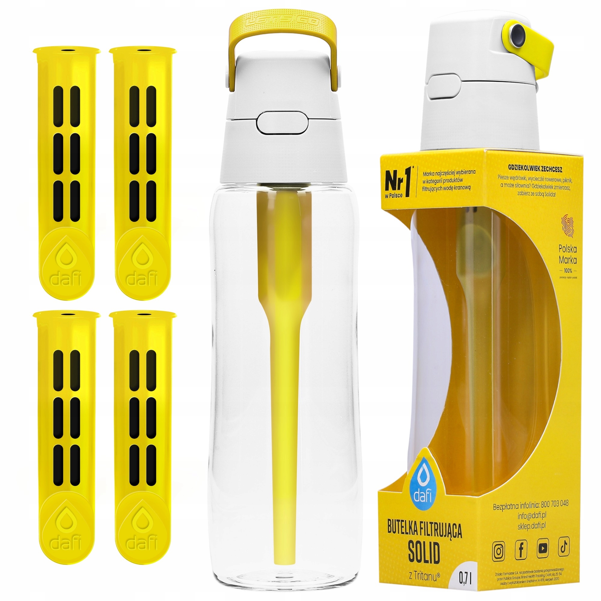 

Butelka Filtr Dafi Solid 0,7l 4 Filtry Węglowe