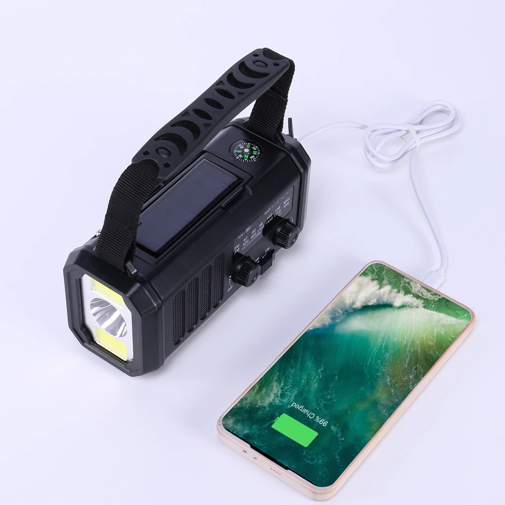 RADIO AWARYJNE 10000mAh SOLARNE POGODOWE AM FM SOS Z ŁADOWARKĄ USB KOMPAS EAN (GTIN) 889328929794