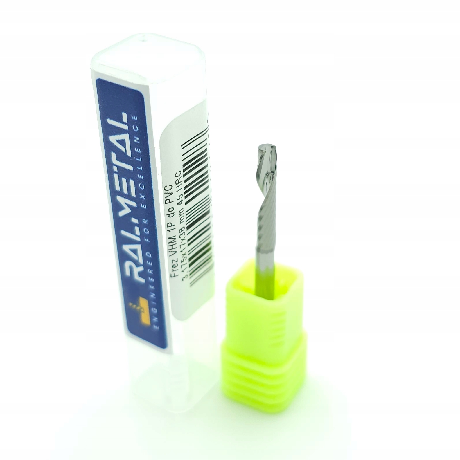 Frez VHM 1 piórowy do PVC Drewna 3.175 x 17 x 38